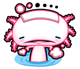pink Axolotl live sticker #6505549
