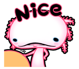 pink Axolotl live sticker #6505550