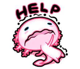 pink Axolotl live sticker #6505554
