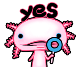 pink Axolotl live sticker #6505555