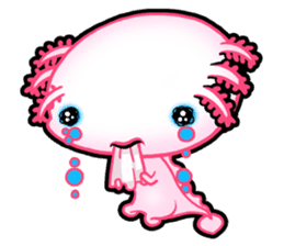 pink Axolotl live sticker #6505558