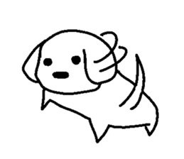 White beagle sticker #6505720