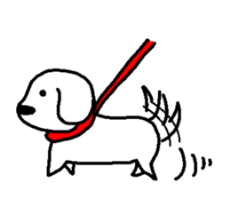 White beagle sticker #6505740