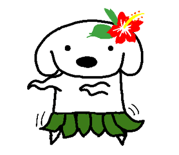 White beagle sticker #6505751