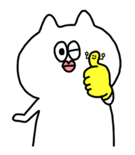 White-cat sticker #6506323