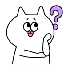 White-cat sticker #6506324