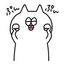 White-cat sticker #6506340