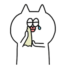 White-cat sticker #6506348