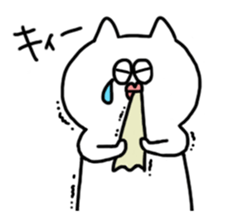 White-cat sticker #6506349