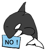 Round orcas sticker #6507957