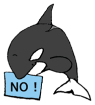 Round orcas sticker #6507957