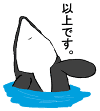 Round orcas sticker #6507959