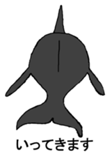 Round orcas sticker #6507966