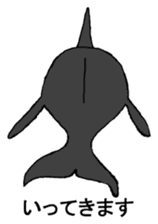 Round orcas sticker #6507966