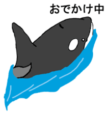 Round orcas sticker #6507968