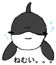 Round orcas sticker #6507984