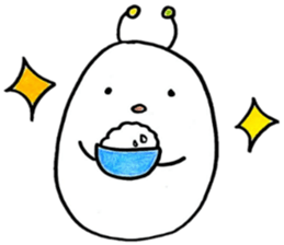 Punini who came from space sticker #6508002