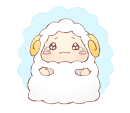 Softy & Cute Sheep sticker #6508386