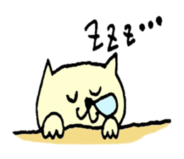 cat and bear friends sticker #6509382