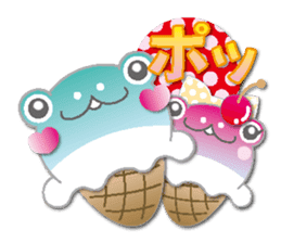 Ice cream frog(NEW) sticker #6509432
