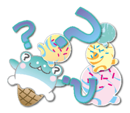 Ice cream frog(NEW) sticker #6509439