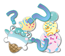 Ice cream frog(NEW) sticker #6509439