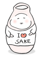 Japanese sake Love!! "Tokkuri-san"3 sticker #6509896