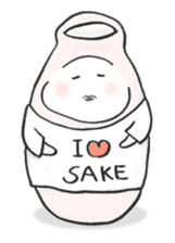 Japanese sake Love!! "Tokkuri-san"3 sticker #6509896