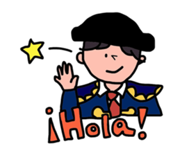 Spanish with Matador&Bull sticker #6510176