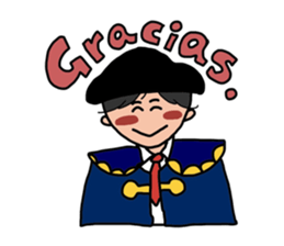 Spanish with Matador&Bull sticker #6510177