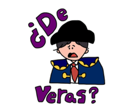 Spanish with Matador&Bull sticker #6510196