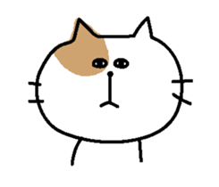 Sticker of a bicolor cat. sticker #6510660