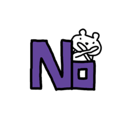 Polar bear love volleyball 2 sticker #6512673