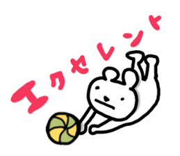Polar bear love volleyball 2 sticker #6512678