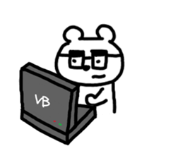 Polar bear love volleyball 2 sticker #6512679