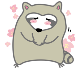 The daily life of small raccoon sticker #6512816
