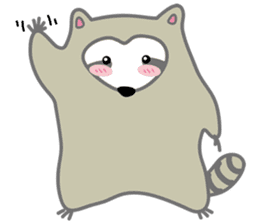 The daily life of small raccoon sticker #6512817