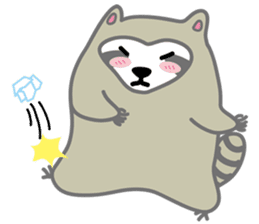 The daily life of small raccoon sticker #6512819