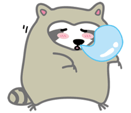 The daily life of small raccoon sticker #6512824