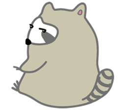 The daily life of small raccoon sticker #6512827