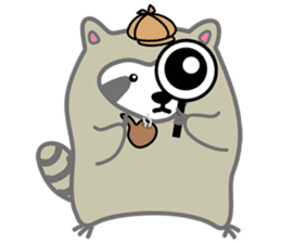 The daily life of small raccoon sticker #6512828