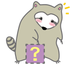 The daily life of small raccoon sticker #6512830