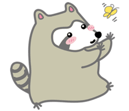 The daily life of small raccoon sticker #6512831