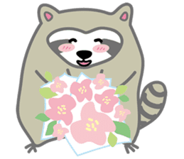 The daily life of small raccoon sticker #6512832