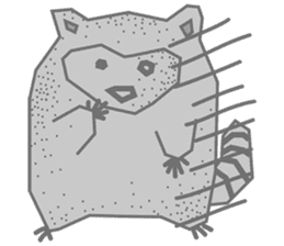 The daily life of small raccoon sticker #6512836