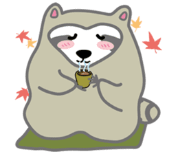 The daily life of small raccoon sticker #6512839