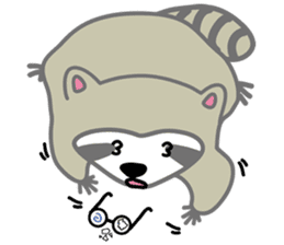 The daily life of small raccoon sticker #6512841