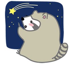 The daily life of small raccoon sticker #6512844