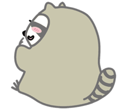 The daily life of small raccoon sticker #6512846