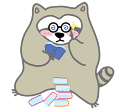 The daily life of small raccoon sticker #6512852